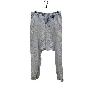 ONE by Met Tea Spoon Luxe‎ Harem Denim Jogger Pants Acid Wash Women's